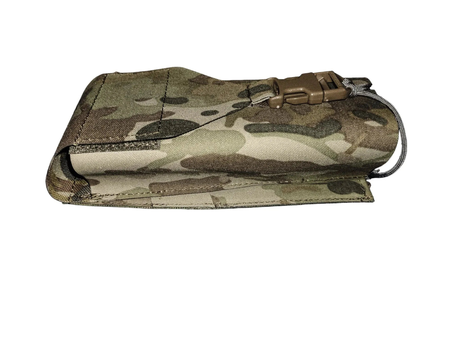 Precision-fit radio pouch for AN/PRC-152 with camouflage design, engineered for tactical use.