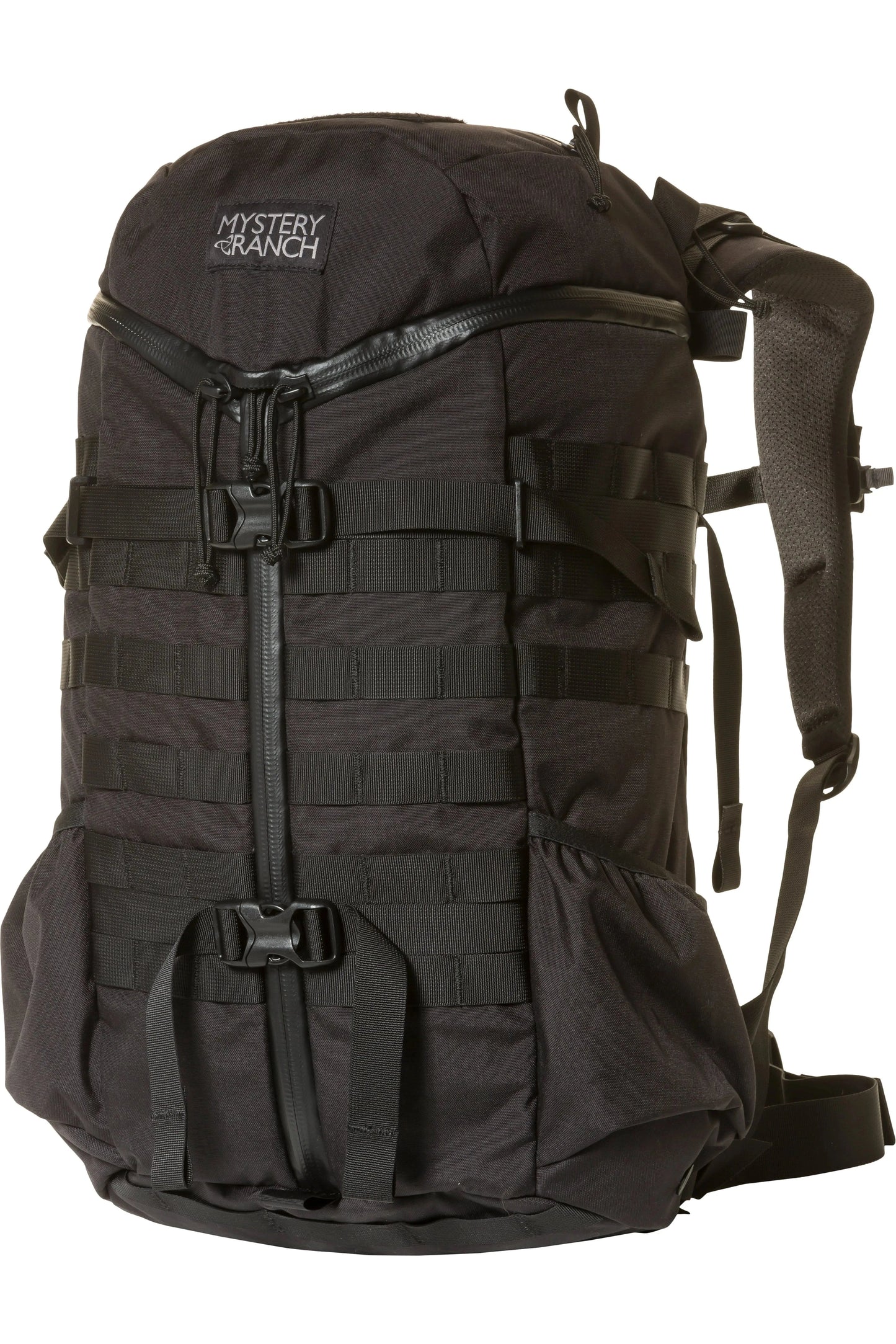 Mystery Ranch 2 Day Assault backpack with MOLLE exterior and 3-ZIP design.