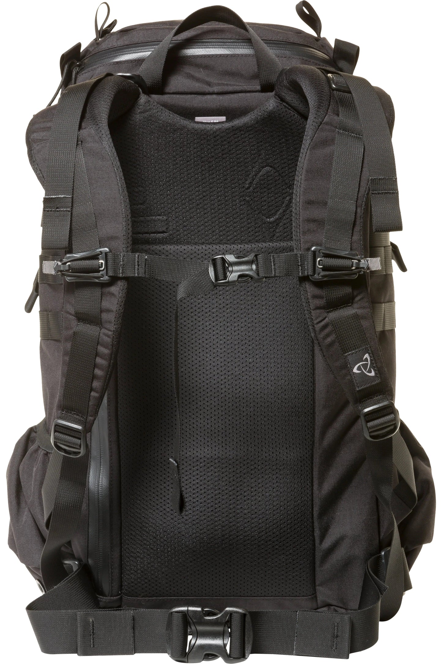 Mystery Ranch 2 Day Assault backpack with adjustable yoke and MOLLE attachment points for urban use.