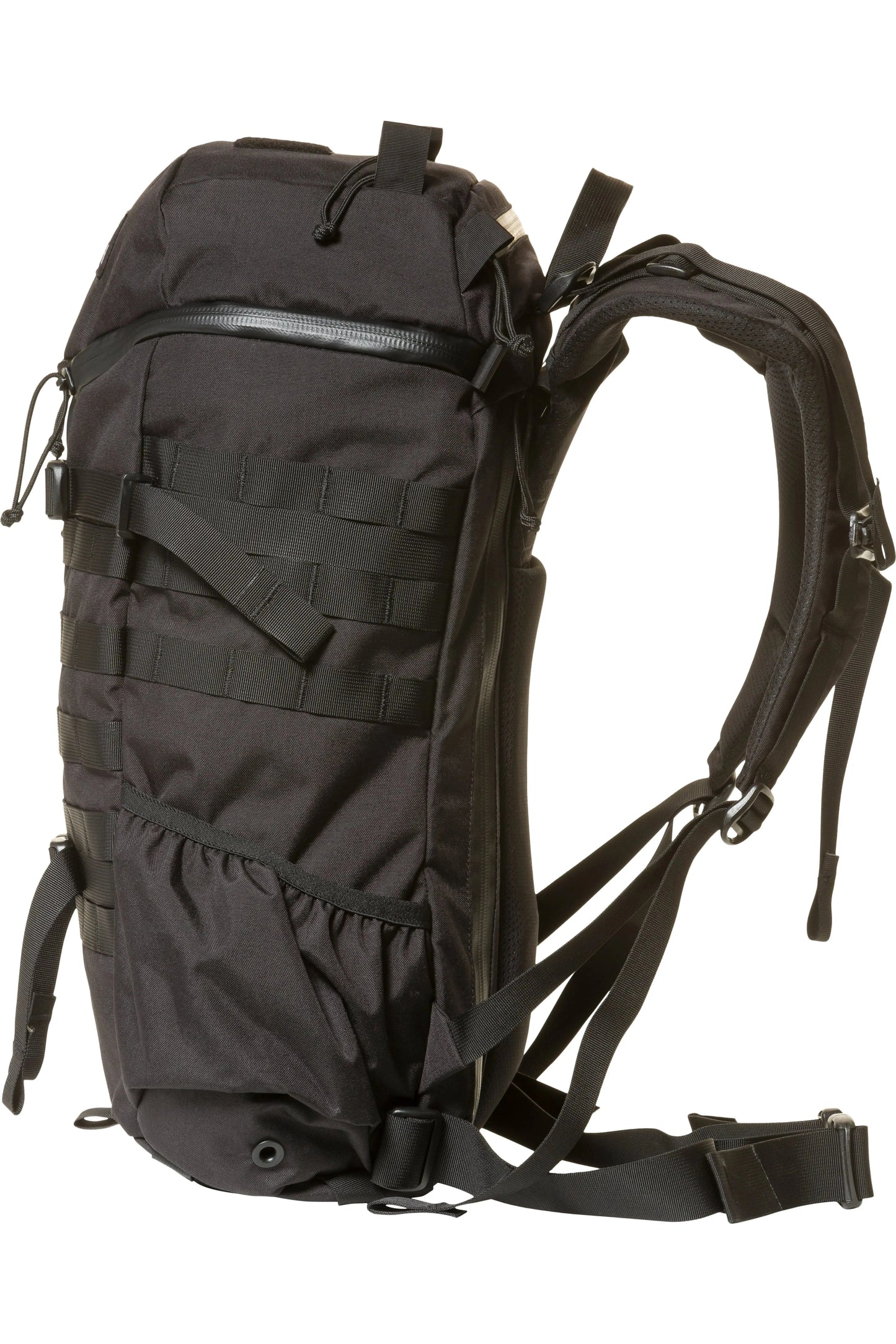 Mystery Ranch 2 Day Assault backpack with MOLLE webbing and adjustable straps.