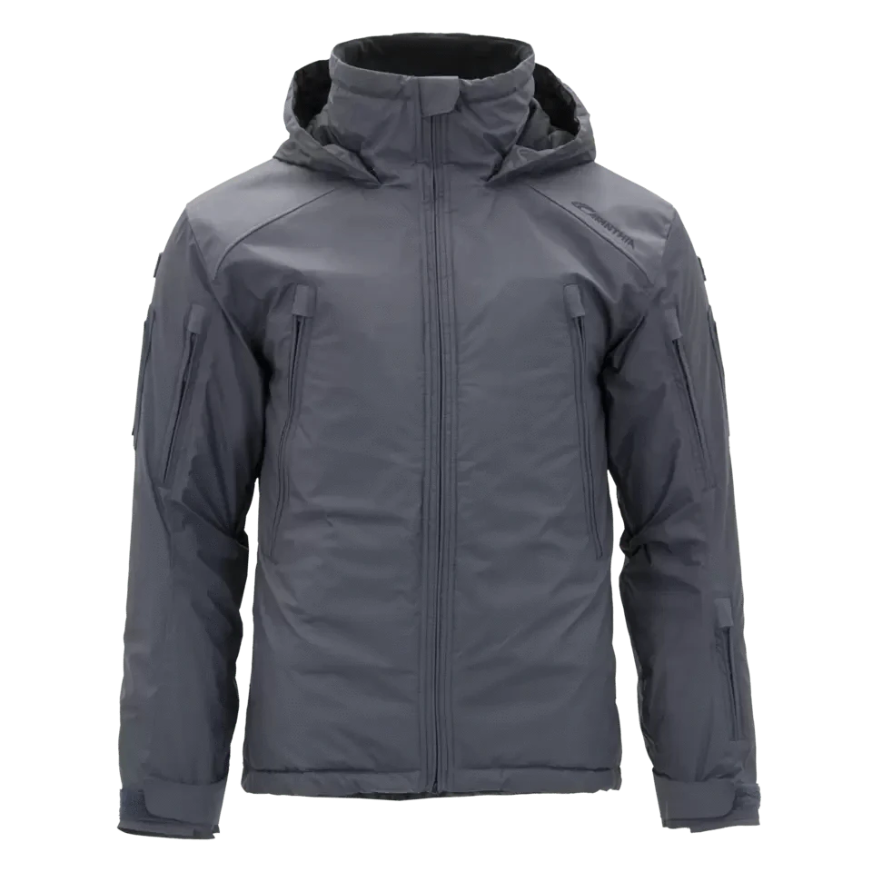 Carinthia MIG 4.0 Jacket in gray, featuring tactical design with advanced IR Camouflage and lightweight insulation for superior protection and comfort.
