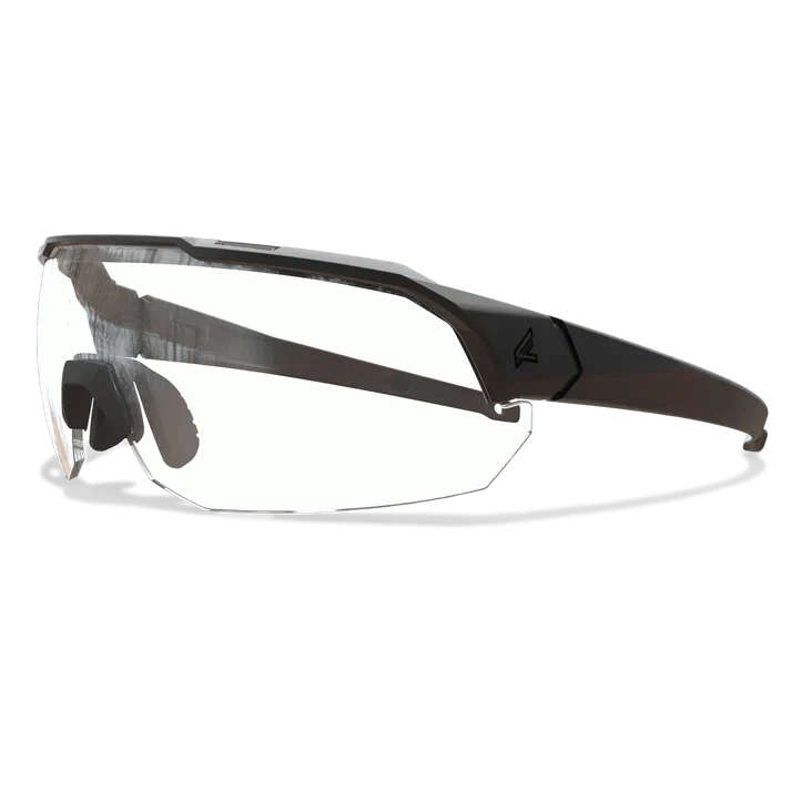 Arc Light tactical eyewear with clear Vapor Shield lens, shatter-resistant polycarbonate, and anti-slip frame.