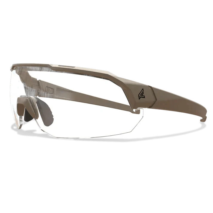 Arc Light tactical eyewear with clear vapor shield lens and anti-slip frame.