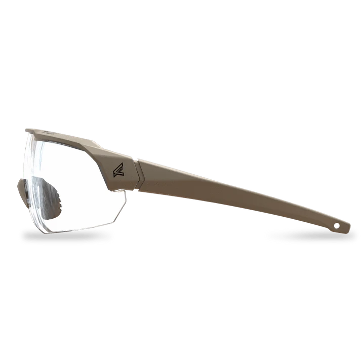 Arc Light eyewear with clear vapor shield lens, anti-fog, anti-slip features, military-grade protection.