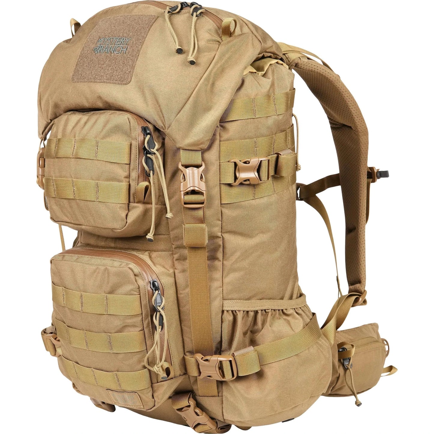 BLITZ 35 Backpack in tan with top-loading design, side zip access, and PALS webbing for tactical and everyday use.