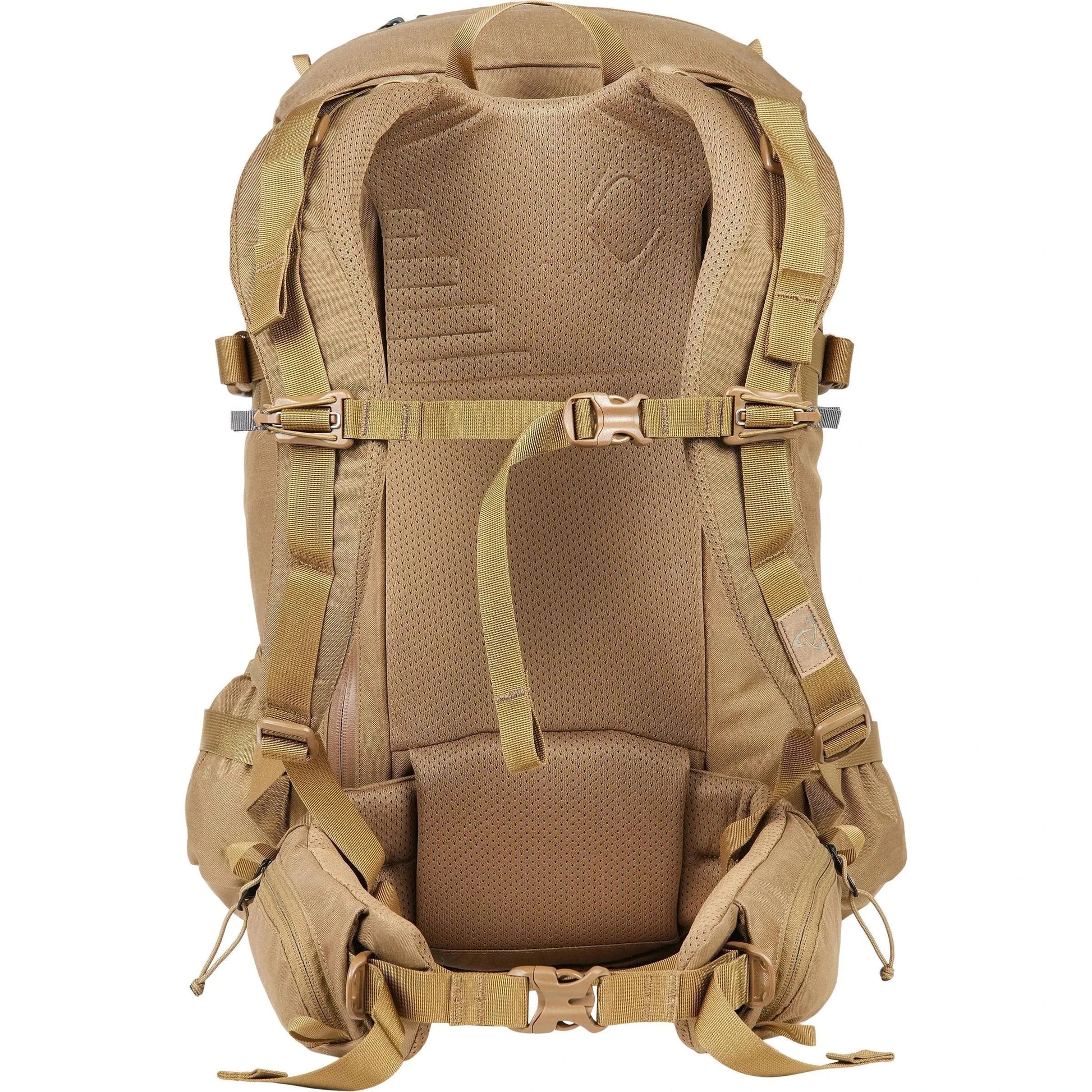 BLITZ 35 Backpack, tactical design, versatile use, beige color, padded straps, PALS webbing, durable material, outdoor functionality.
