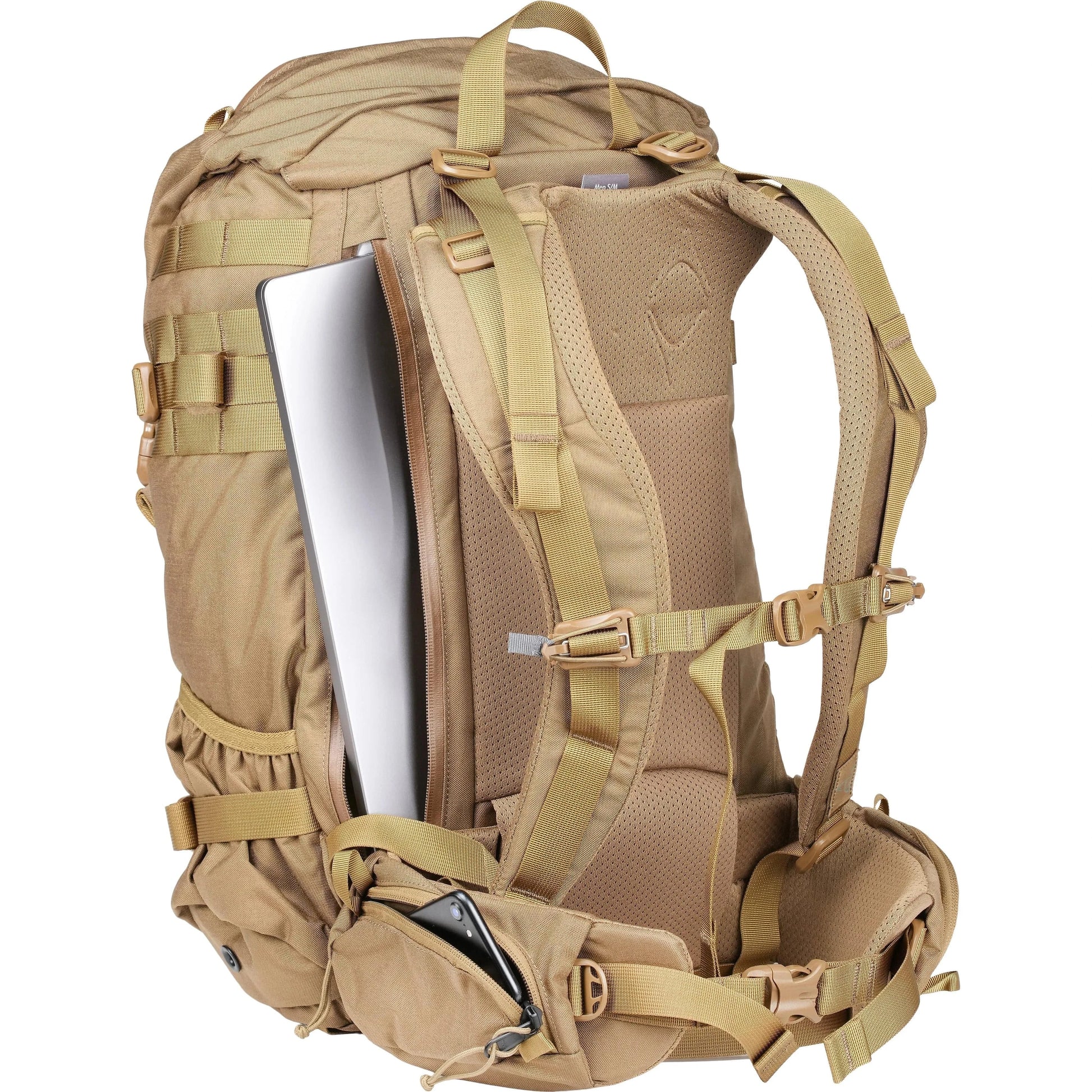 BLITZ 35 Backpack with tactical design, laptop sleeve, and PALS webbing.