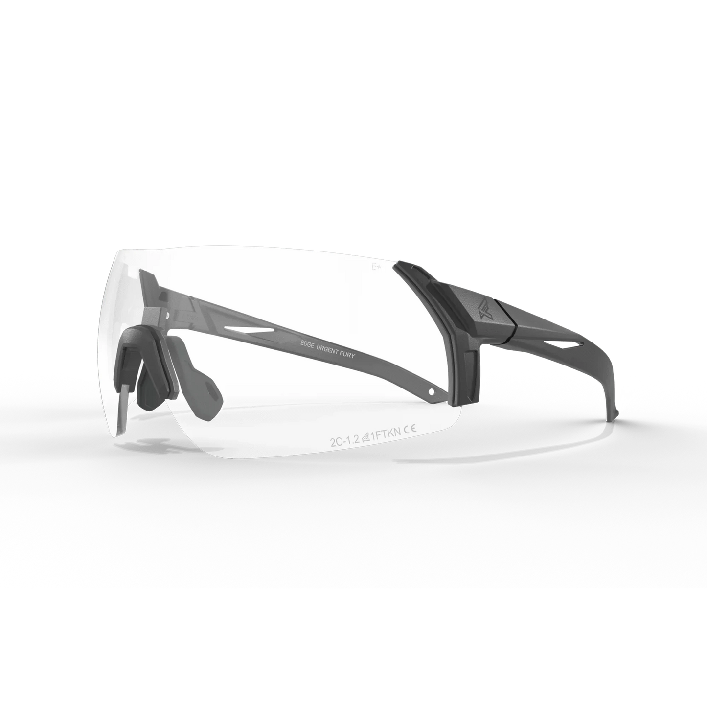 Edge Eyewear Urgent Fury shooting glasses with Vapor Shield anti-fog technology.