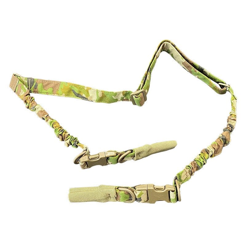 Two Point Tactical Sling by Valhalla in Australian Multicam, featuring dual bungee construction and quick-release buckles.
