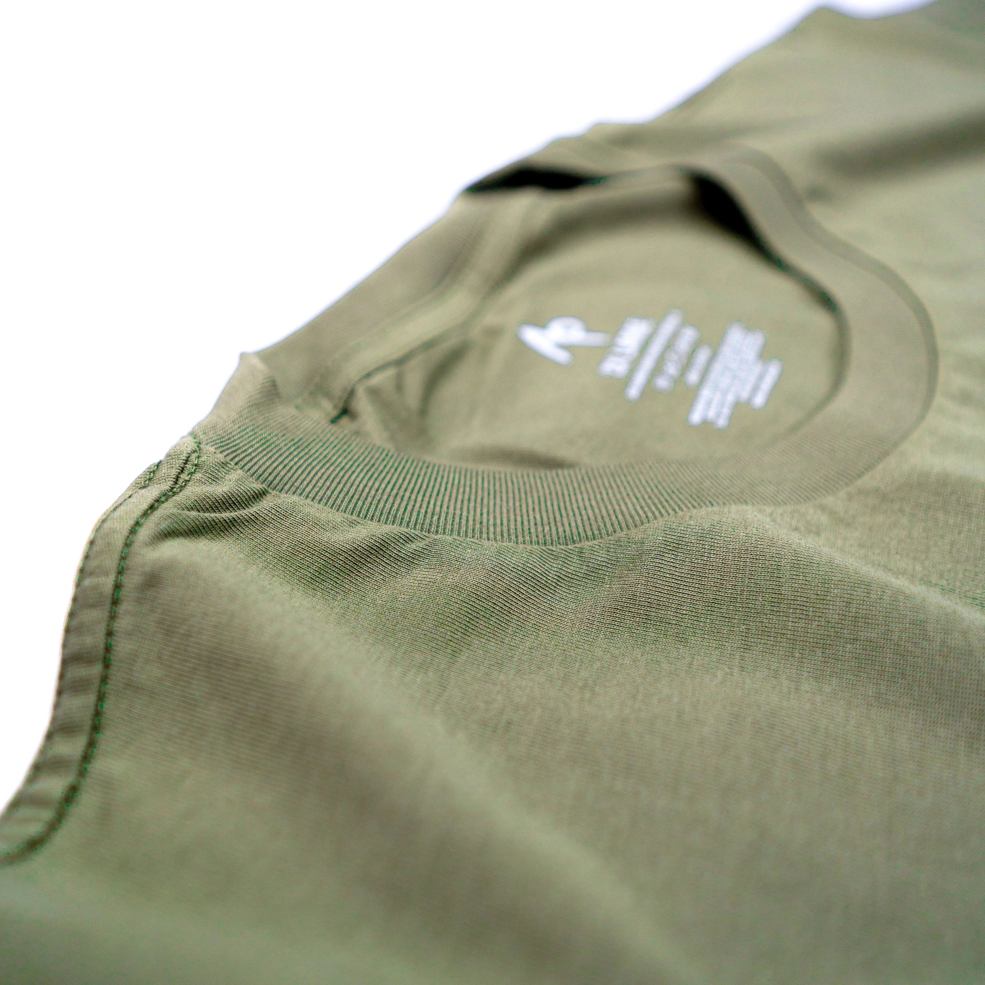 JustGoodKit, Branded Army Green T-Shirt – Minimalistic Style Meets Everyday Comfort