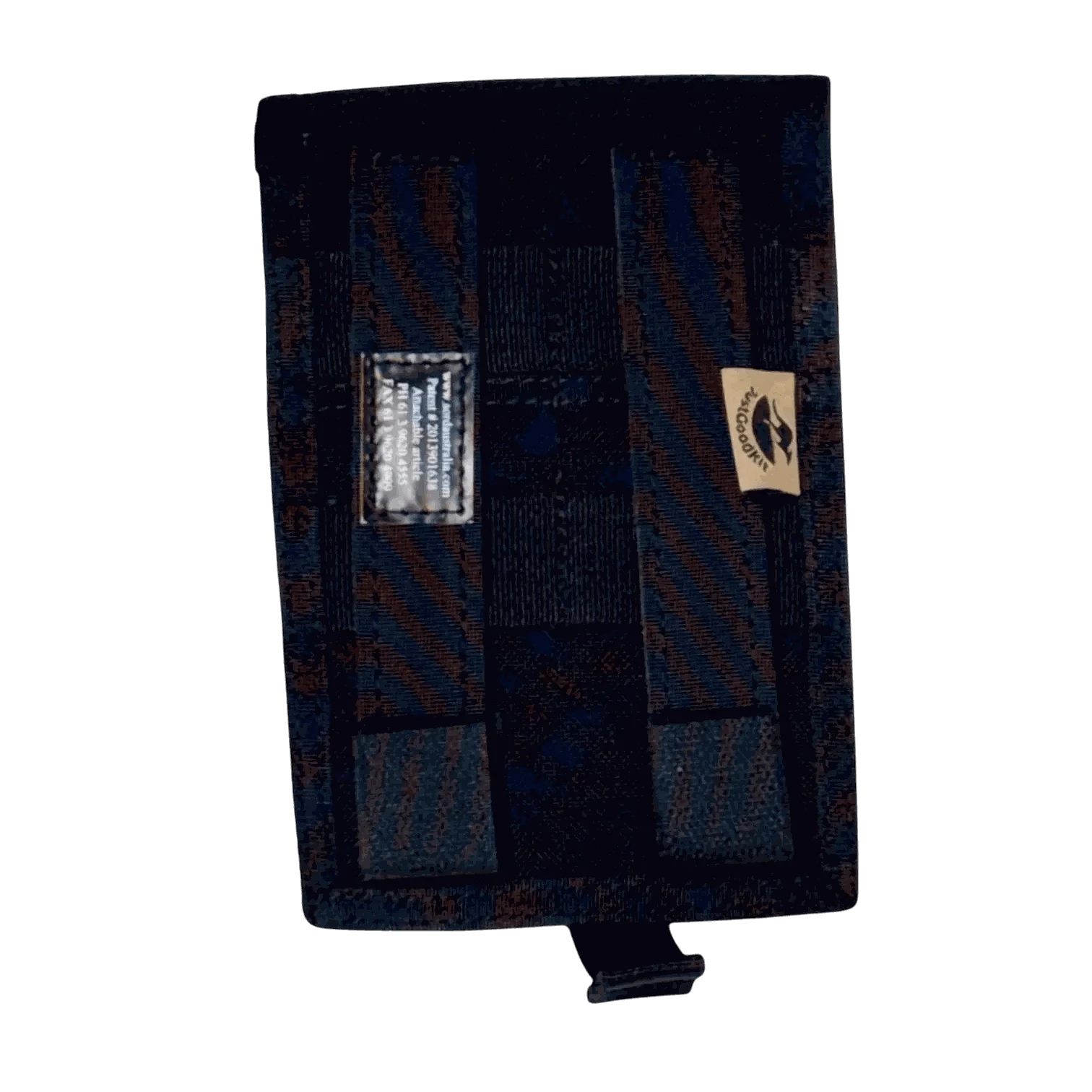 Pen pouch with MOLLE compatibility, durable design for tactical use.