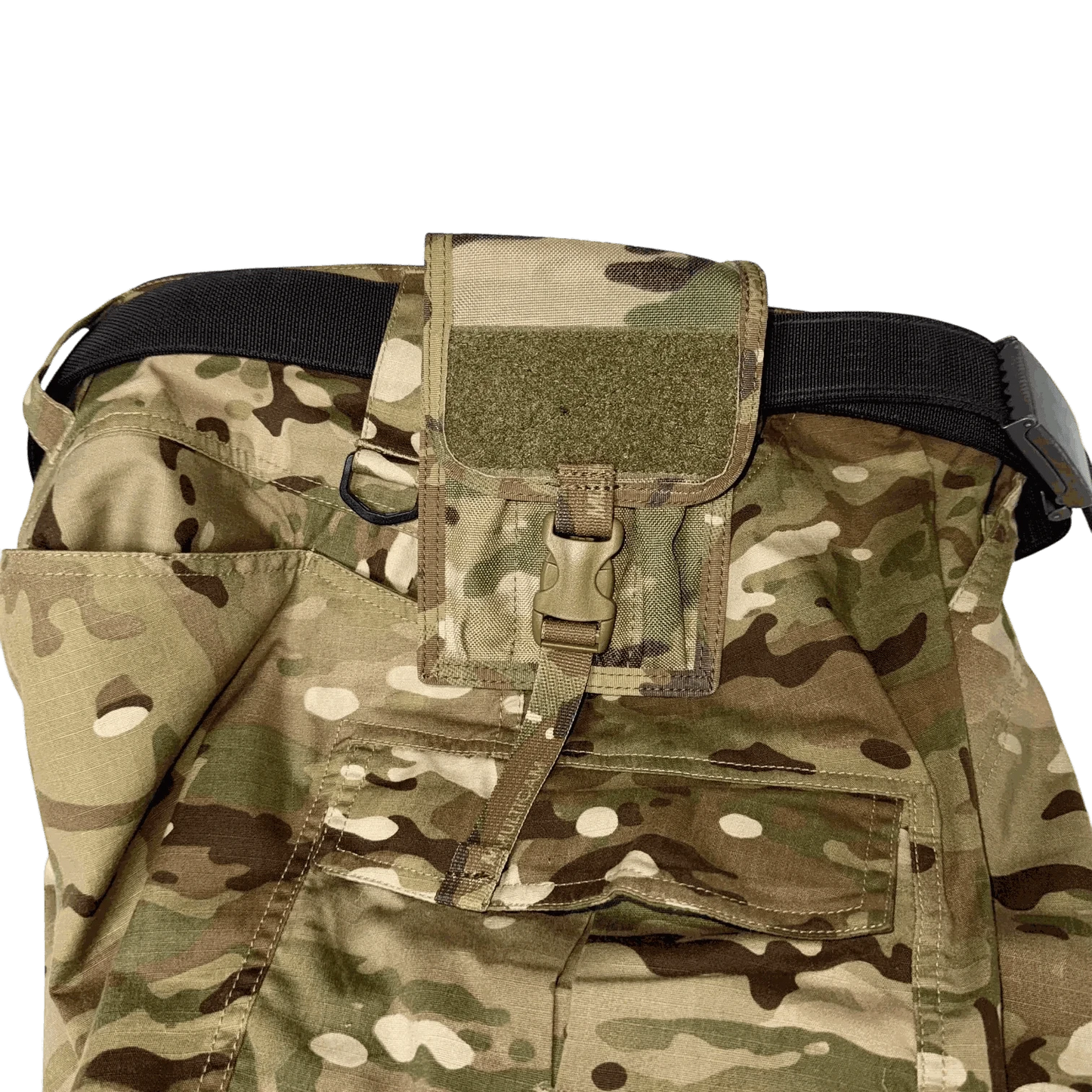 Pen Pouch with MOLLE compatibility on camouflage tactical gear
