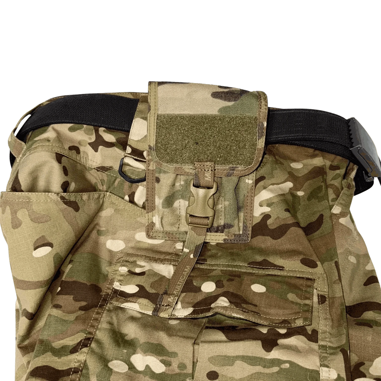 Pen Pouch with MOLLE compatibility on camouflage tactical gear