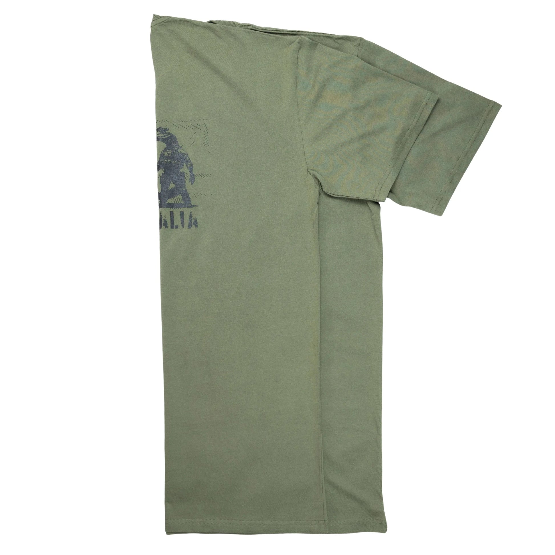 JustGoodKit, Branded Army Green T-Shirt – Minimalistic Style Meets Everyday Comfort