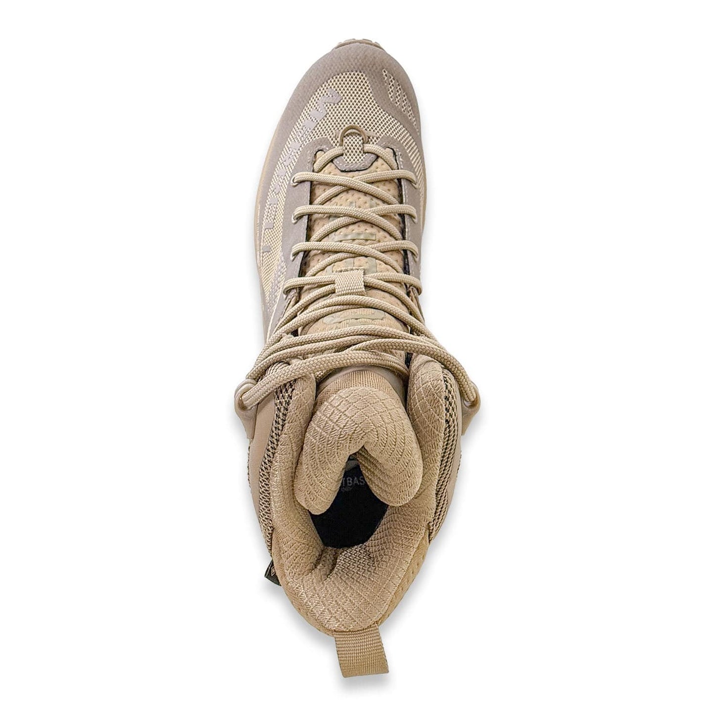Merrell Tactical Rogue Hiker Mid GORE-TEX boot in Dark Coyote, showing durable and rugged design from top view.