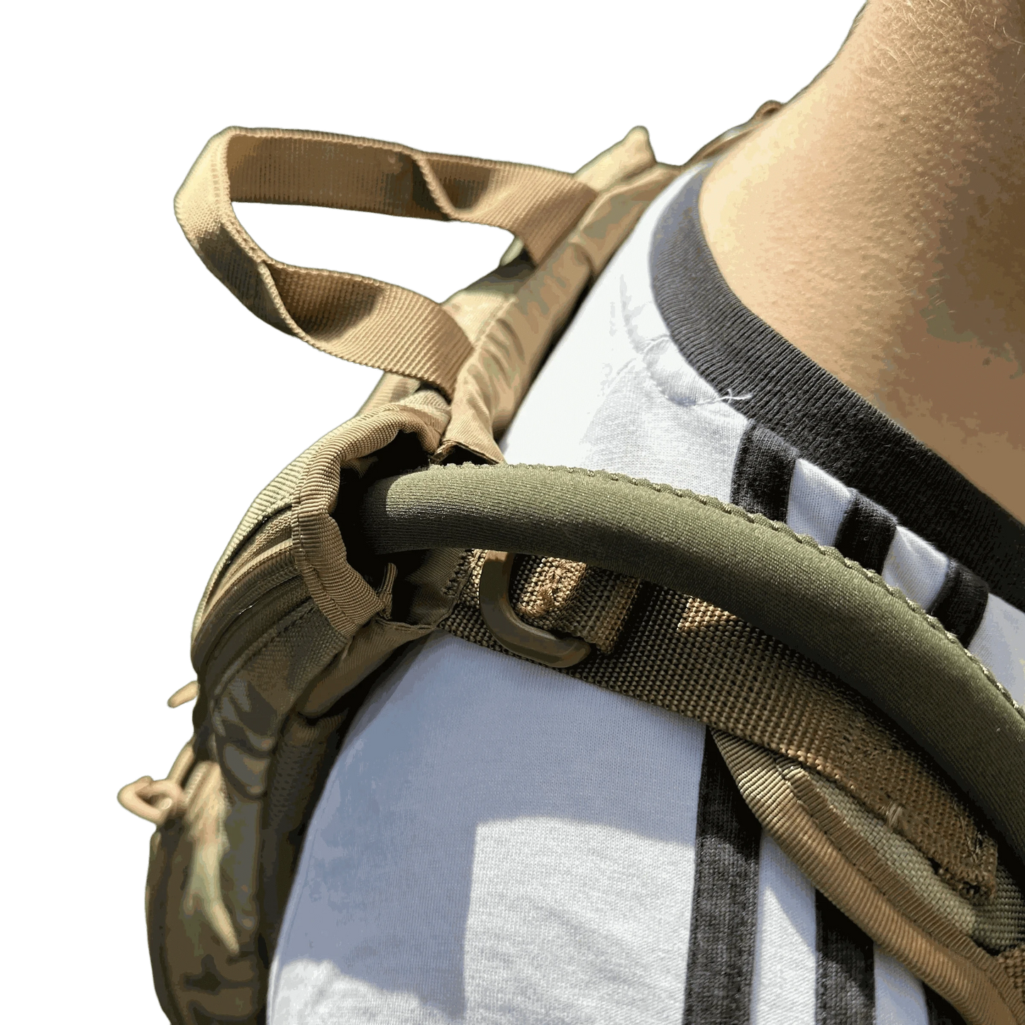 Hydration Backpack with insulated water hose and durable military-grade material for outdoor adventures.