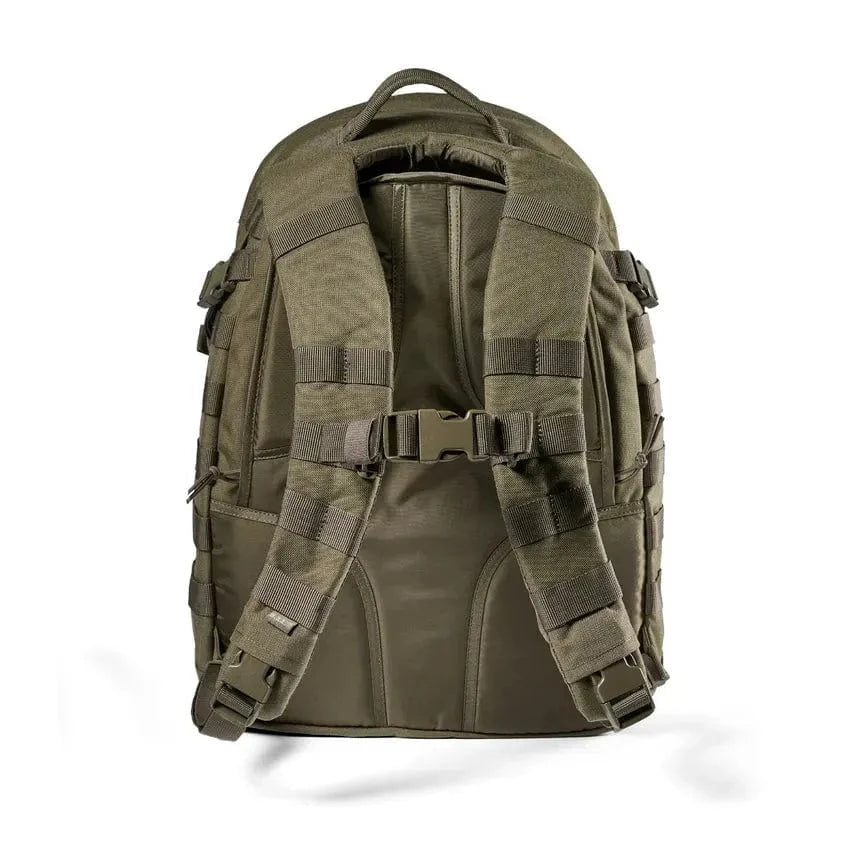 RUSH 24 2.0 Backpack rear view showing durable straps and MOLLE webbing.