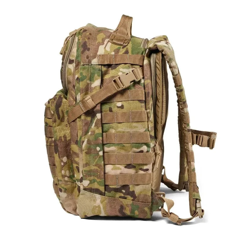 RUSH 24 2.0 Backpack in camouflage with MOLLE webbing and durable design for versatile adventures.