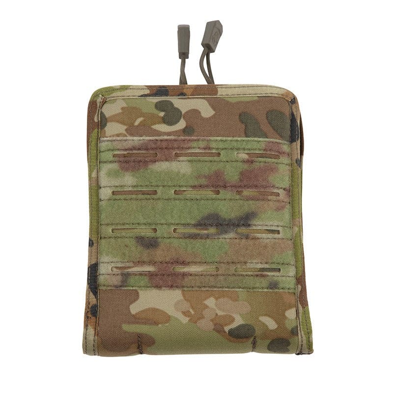 Compact VALHALLA Commander Panel in camouflage, durable 500D nylon, PALS loop field.