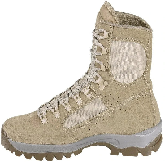Tactical Meindl Desert Fox boot with reinforced suede, breathable mesh, and durable outsole. Ideal for harsh conditions.