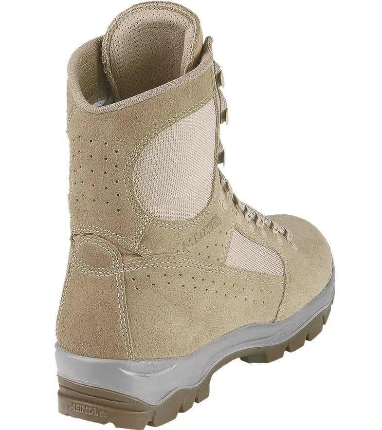 Meindl Desert Fox tactical boot with suede upper and Cordura mesh panels.