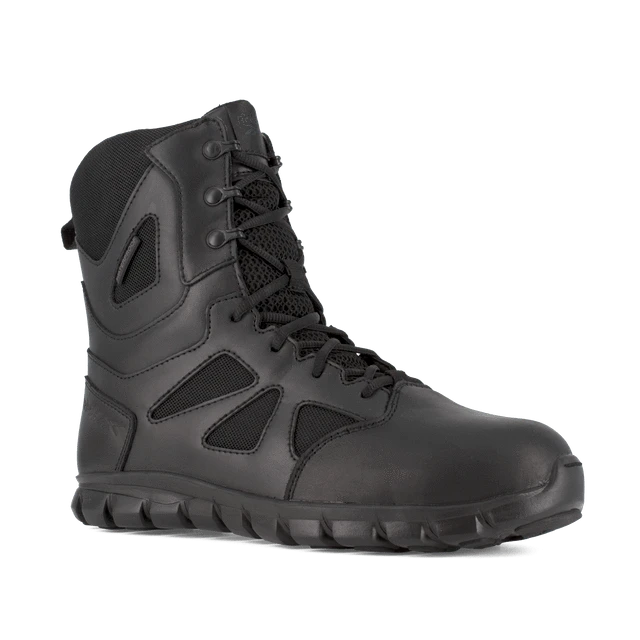 Reebok - Sublite Cushion Men's 8" Tactical Boot with Side Zipper - Black