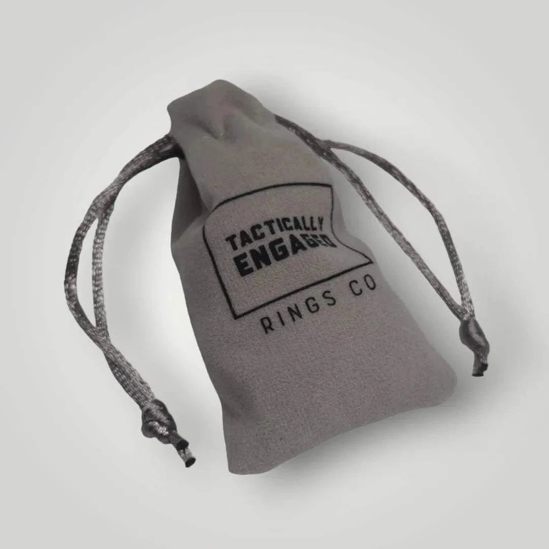 Velvet Tactical Ring Carry Pouch for secure storage.