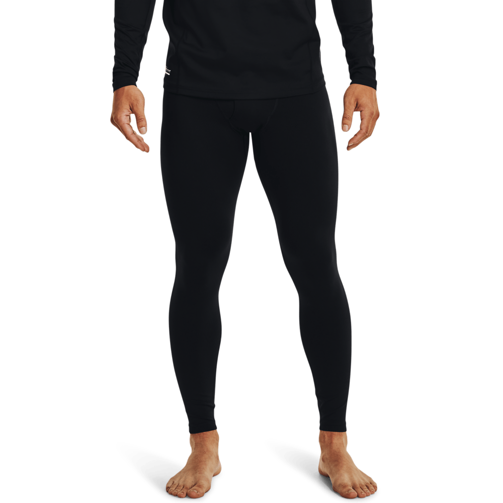 Men's UA Tactical ColdGear® Infrared Base Leggings with thermal technology.