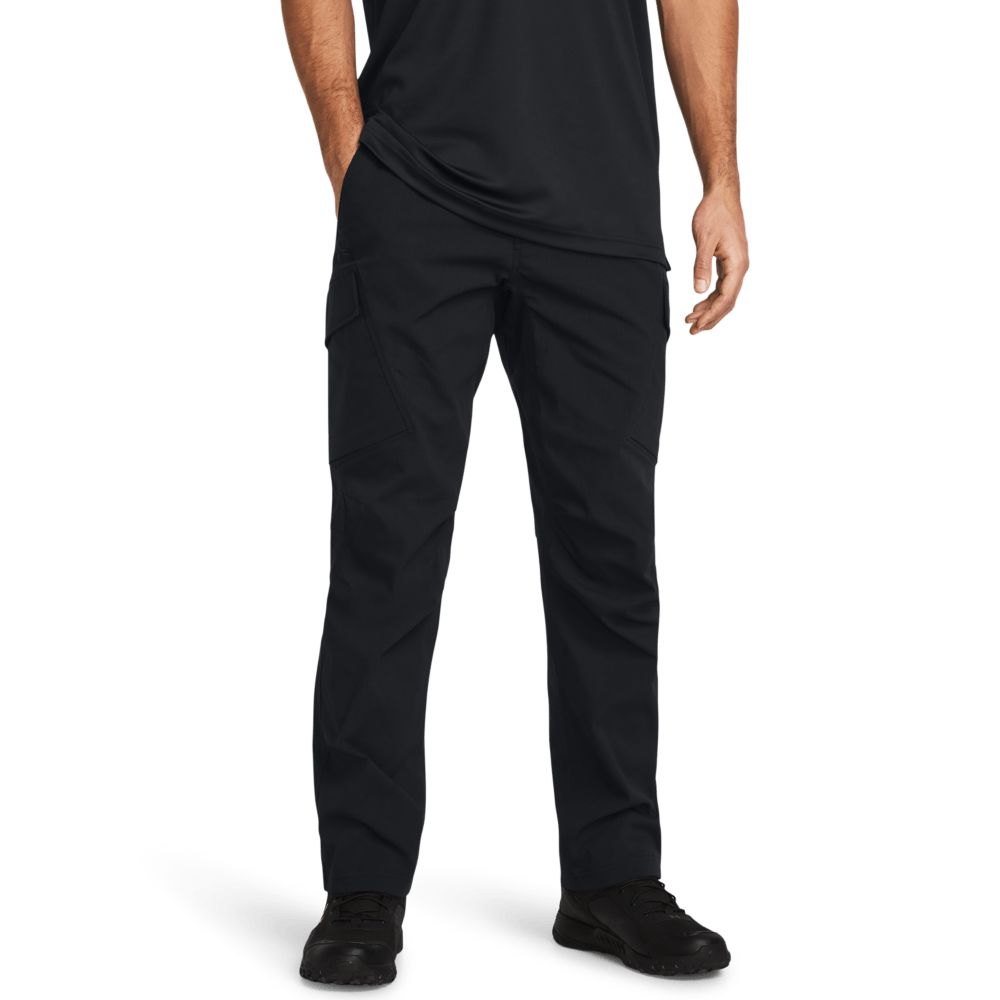 UA Enduro Elite Cargo Pant with durable, water-repellent ripstop fabric and secure pockets, designed for athletic performance and mobility.