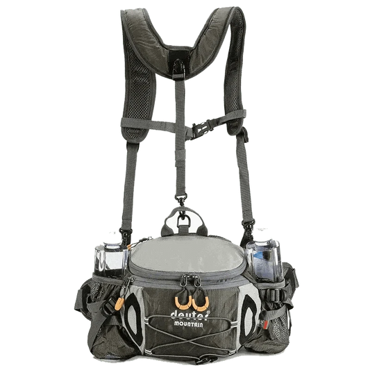 AdaptiPack Nylon Outdoor Companion with adjustable straps and gauze pockets for hiking.