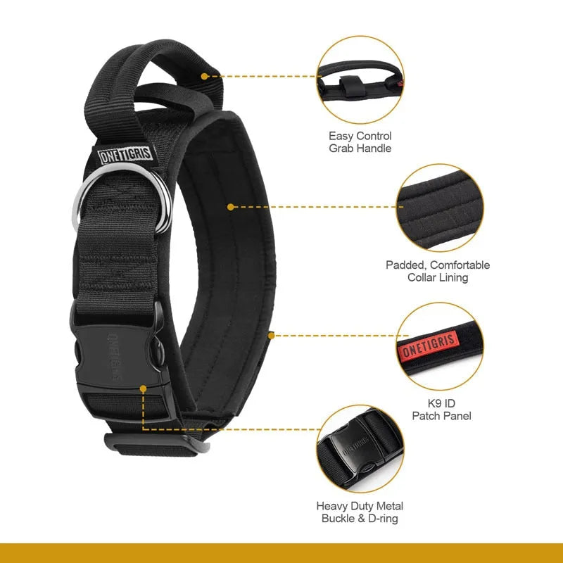 Tactical Dog Collar JustGoodKit Tactical Dog Collar Animals & Pet Supplies