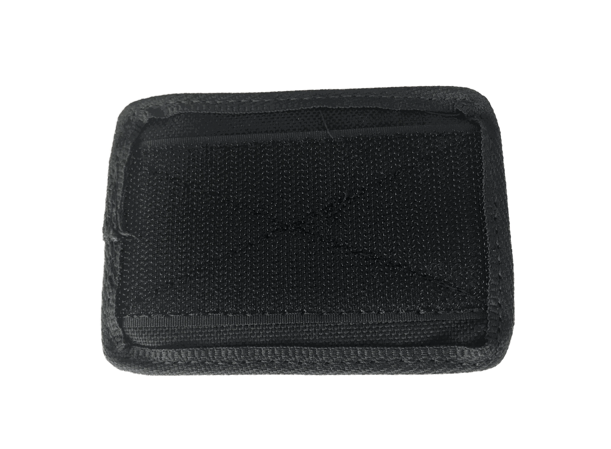 Velcro ID card holder with clear window and hook back, made for uniforms and gear.