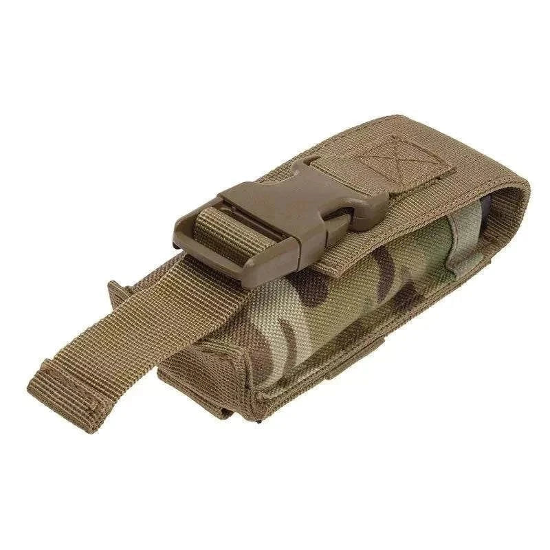 Multitool Pouch by Valhalla with quick-release buckle and MOLLE attachment system.