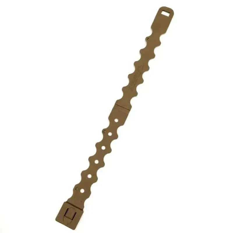 Durable Molle pouch clip for secure gear attachment to MOLLE/PALS equipment.