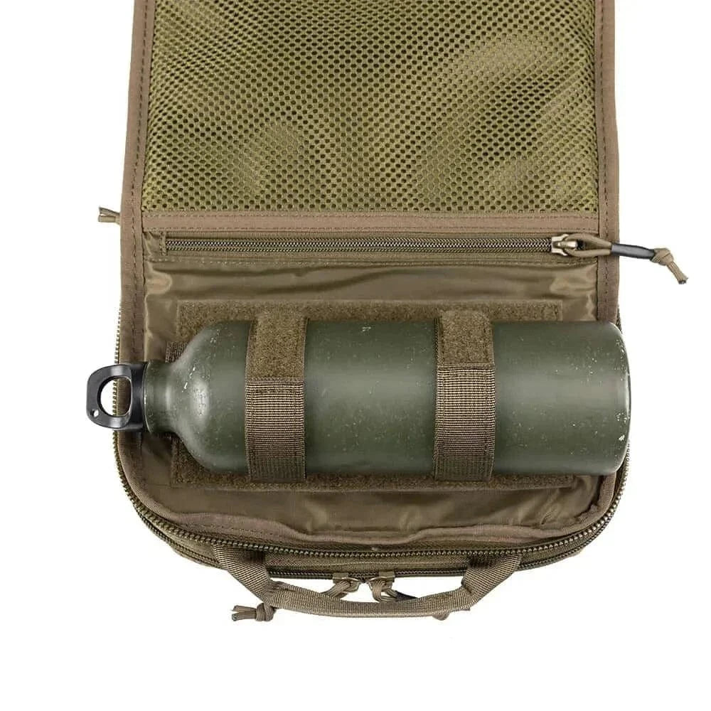 Medical backpack for survival with durable CORDURA material, internal frame, and specialized compartments for emergency supplies.