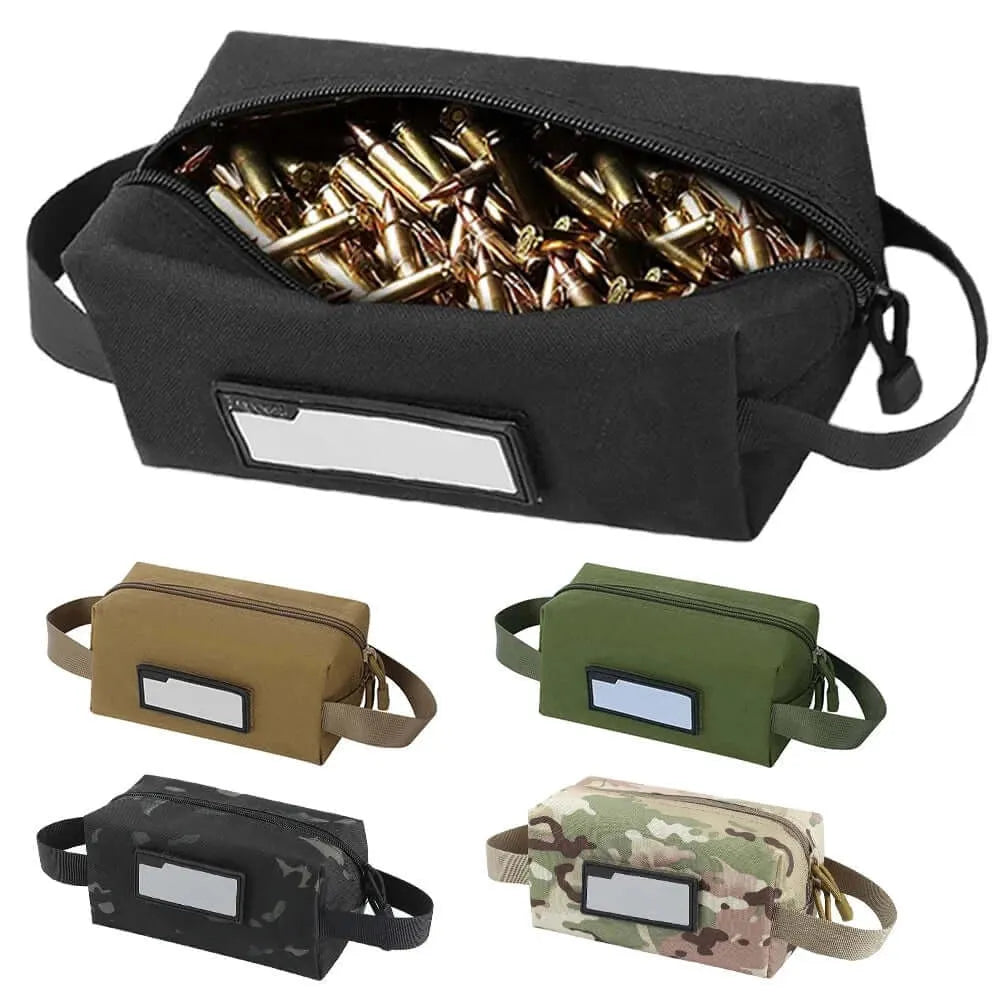 Compact Tactical Tool Bag in multiple colors with durable compartments for outdoor gear.