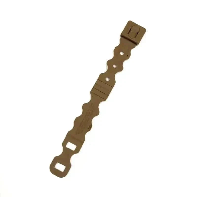 Heavy-duty Molle pouch clip for securing gear in tactical setups.