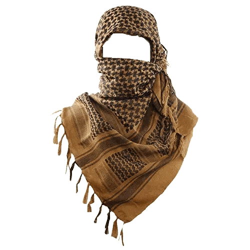 Shemagh Tactical Scarf by Valhalla, 100% woven cotton, protective desert wear.