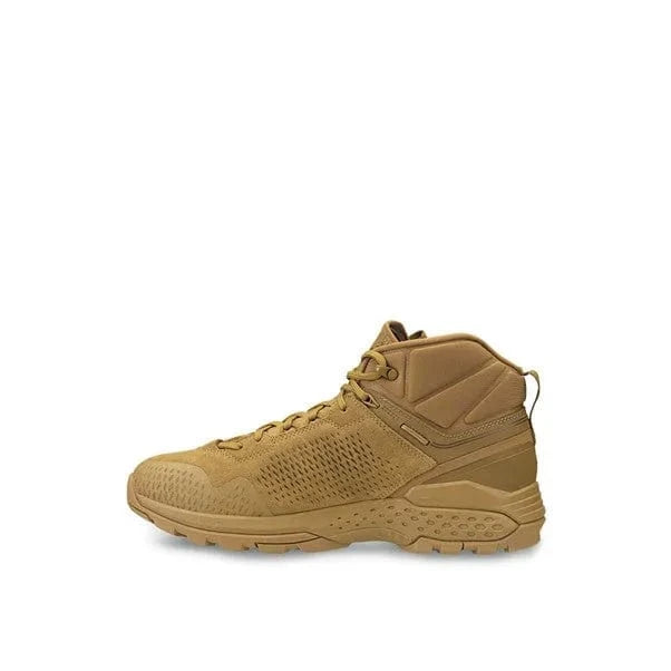 Garmont T4 Groove Mid-Cut Waterproof Tactical Boot in brown suede leather.