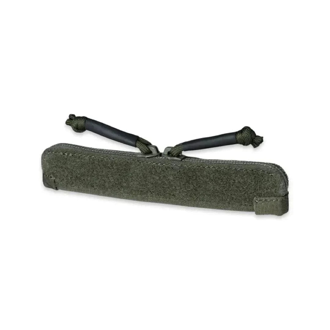 Tactical Double Zipper Storage Pouch in Ranger Green, durable nylon with YKK zippers.
