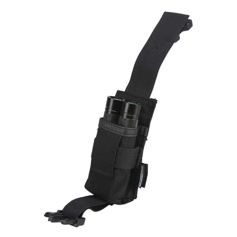 Tactical Flashlight Holster with MOLLE JustGoodKit Tactical Flashlight Holster with MOLLE Everyday Carry Pouch