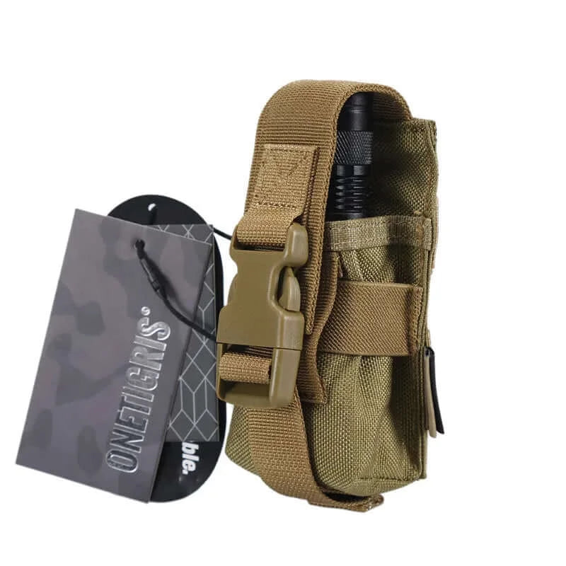 Tactical Flashlight Holster with MOLLE JustGoodKit Tactical Flashlight Holster with MOLLE Everyday Carry Pouch