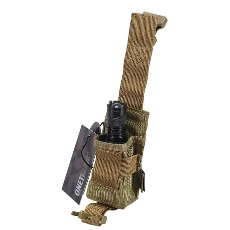 Tactical Flashlight Holster with MOLLE JustGoodKit Tactical Flashlight Holster with MOLLE Everyday Carry Pouch