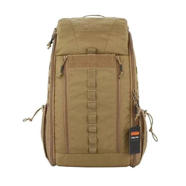Tactical Multifunctional Backpack with durable CORDURA nylon, multiple compartments, and ergonomic design.