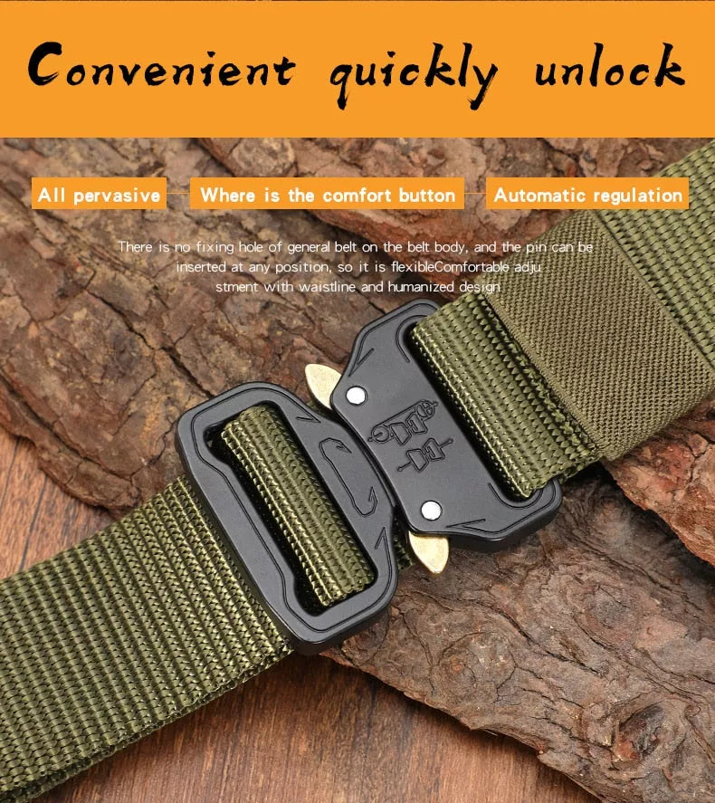 Nylon Tactical Style Belt for Everyday Wear JustGoodKit Nylon Tactical Style Belt for Everyday Wear Nylon Tactical Style Belt for Everyday Wear
