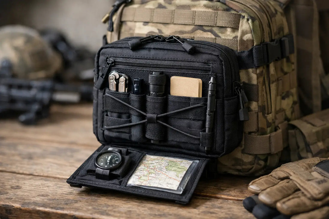 MOLLE admin pouch setup that works