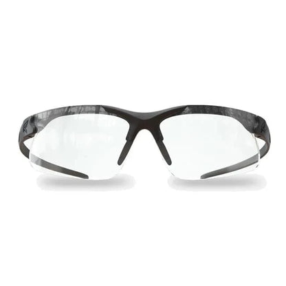 Sharp Edge shooting glasses with high-velocity ballistic protection, anti-fog lenses, and sleek design.