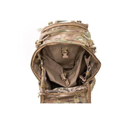 Medium Assault Pack with open interior showing modular compartments and durable fabric.