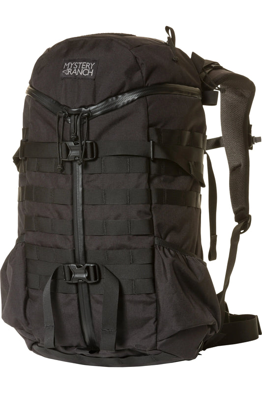 Mystery Ranch 2 Day Assault backpack with MOLLE exterior and 3-ZIP design.