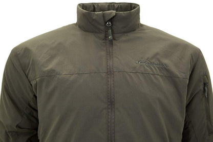 Carinthia G-Loft Windbreaker Jacket in olive, featuring durable Cordura fabric and functional zip pockets.